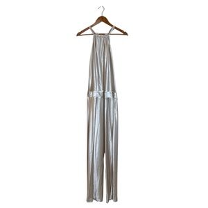 Sheike beige satin slip maxi dress. Size 8 AU